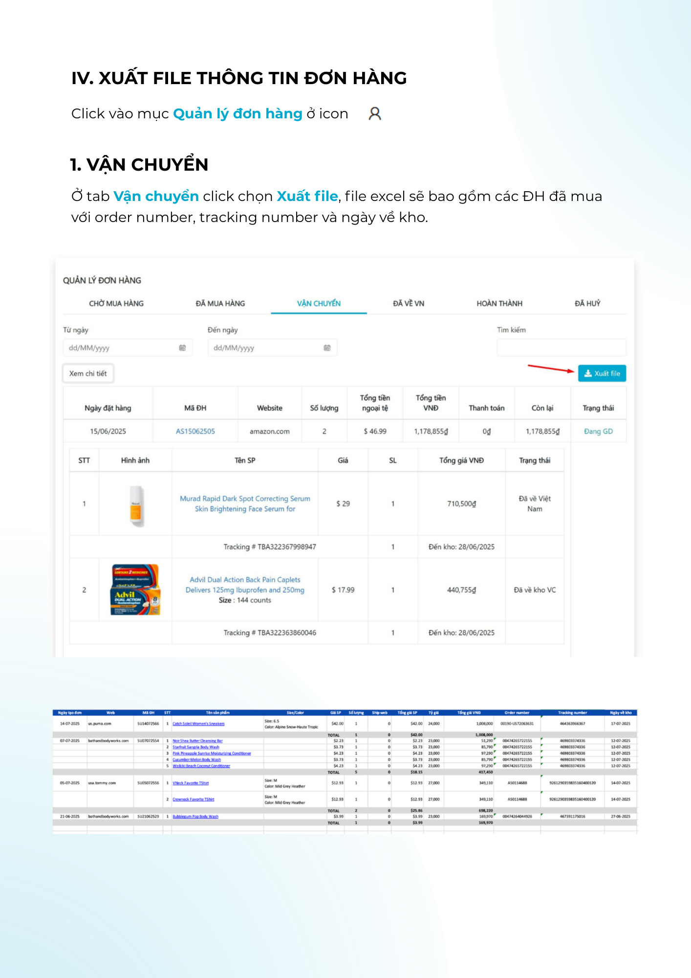 Hướng dẫn mua hàng