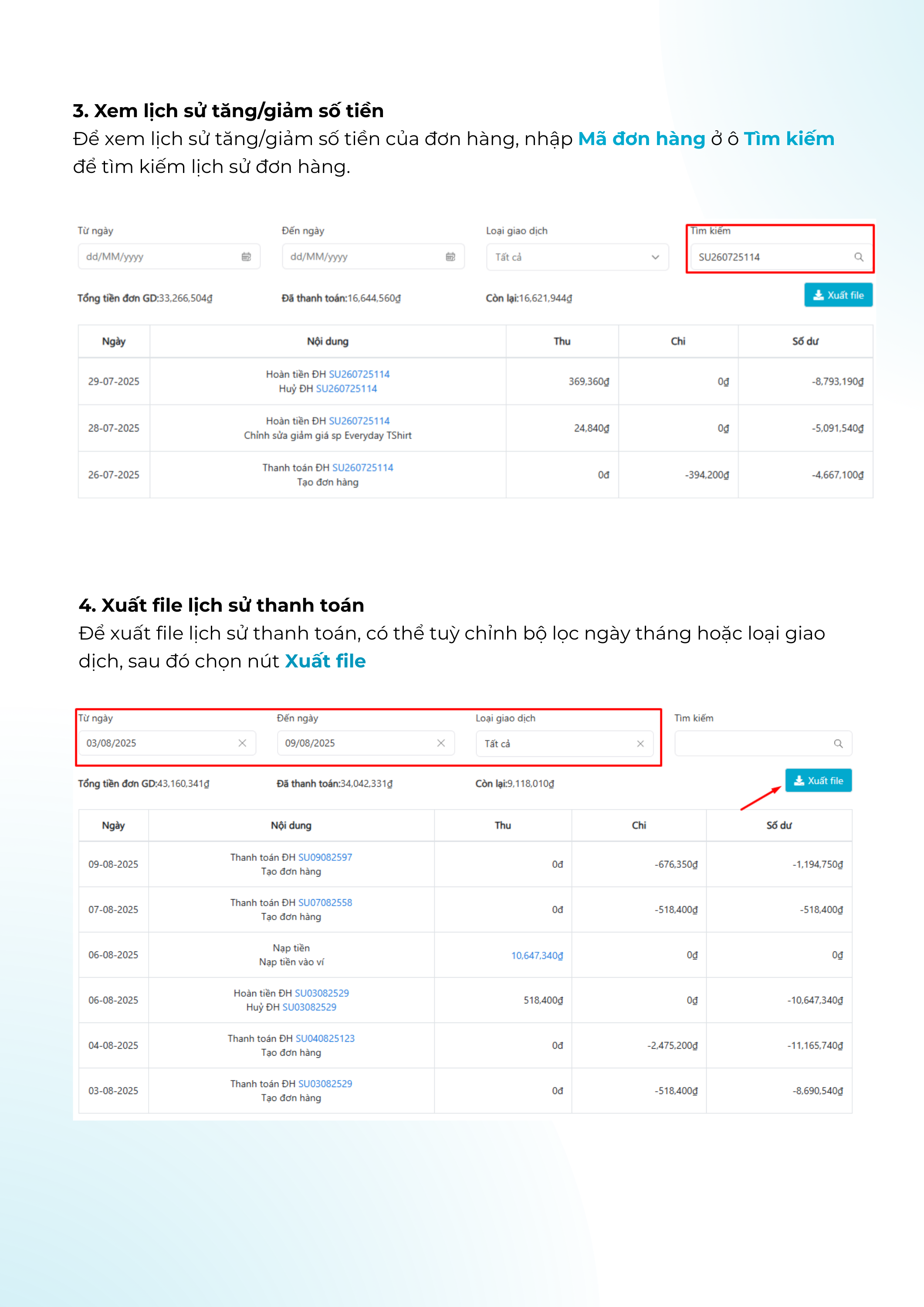 Hướng dẫn mua hàng